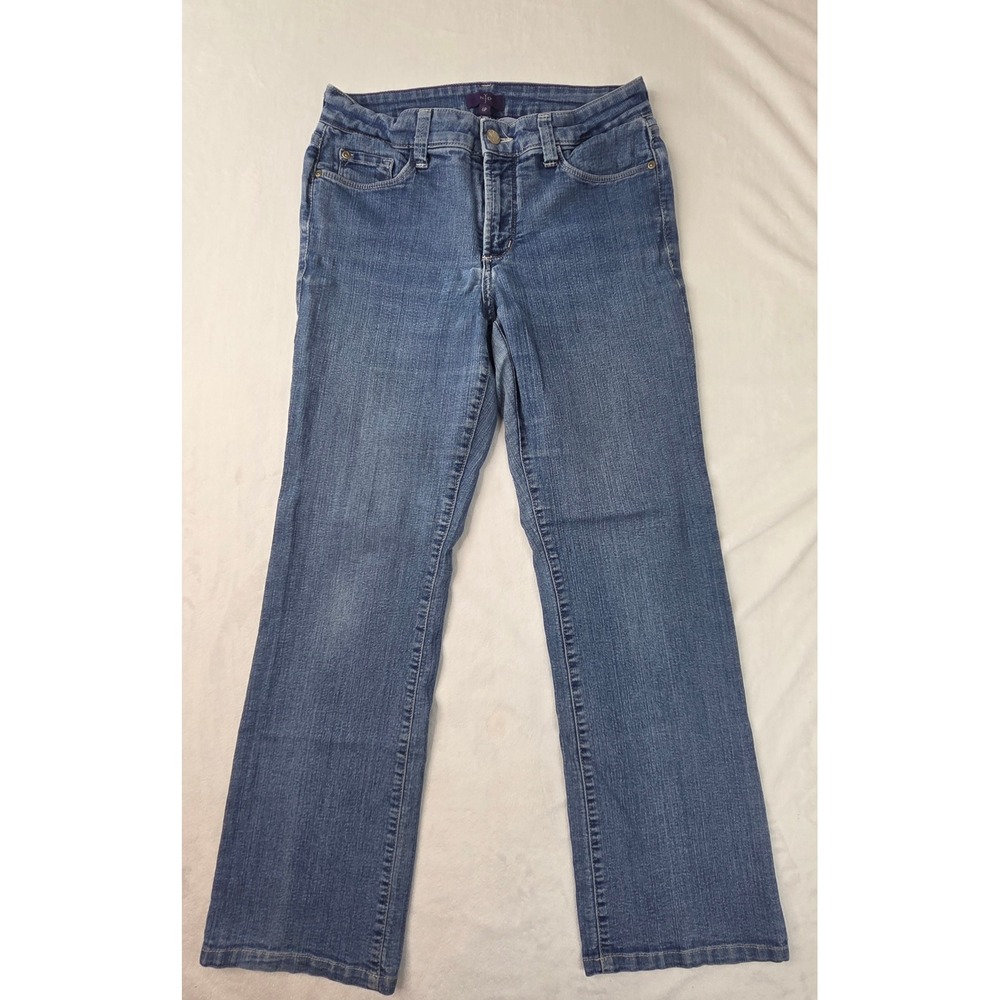 NYDJ Jeans Women 6P Blue Excellent Bootcut Denim Mid Rise Stretch